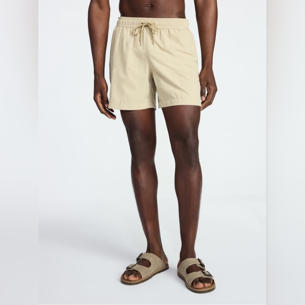 Men’s Sand Beige Quick-Dry Surf & Turf Board Shorts | 6” Inseam